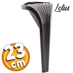 Badem10 Lotus Lüks 23 cm Siyah Baza Mobilya Kanepe Sehpa TV Ünitesi Koltuk Ayağı