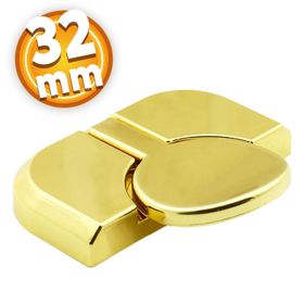 Badem10 Luca Çekmece Dolap Kapak 32 mm Plastik Gold Altın Kulp