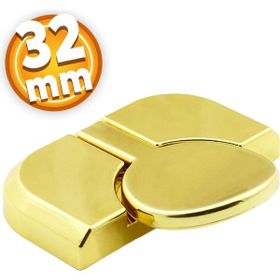 Badem10 Luca Çekmece Dolap Kapak 32 mm Plastik Gold Altın Kulp