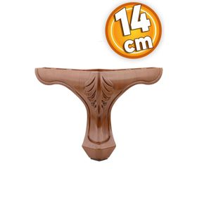 Badem10 Lukens 14 cm Kahverengi Ahşap Desenli Baza Mobilya Kanepe Koltuk Tv Ünitesi Puf Ayağı