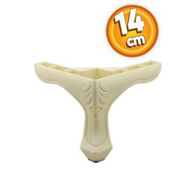 Badem10 Lukens 14 cm Krem Desenli Baza Mobilya Kanepe Koltuk Ayağı