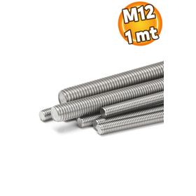 Badem10 M12x1000 mm Saplama Galvanizli Gijon Rot Tij Başsız Civata