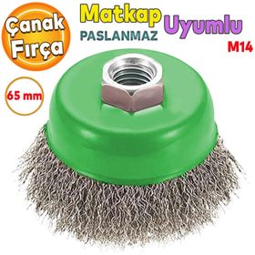 Badem10 M14 65 mm Hawk Saçaklı Çanak Fırça