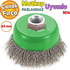 Badem10 M14 65 mm Hawk Saçaklı Çanak Fırça
