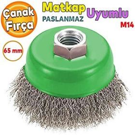 Badem10 M14 65 mm Hawk Saçaklı Çanak Fırça