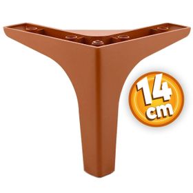 Badem10 M8 Civata Ayarlı Kahverengi Ayak 14 cm Kanepe Baza Koltuk Destek Ayağı