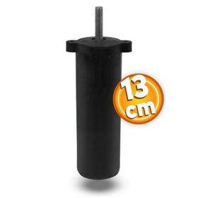 Badem10 M8 Civata Ayarlı Siyah Ayak 13 cm Kanepe Baza Koltuk Destek Ayağı