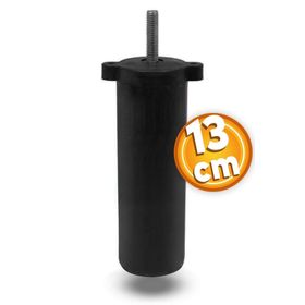 Badem10 M8 Civata Ayarlı Siyah Ayak 13 cm Kanepe Baza Koltuk Destek Ayağı