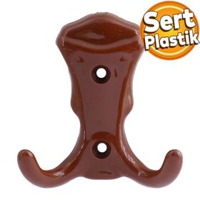 Badem10 Martı Duvar Vestiyer Kahverengi Renk Plastik Portmanto Dolap Elbise Askılığı