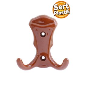 Badem10 Martı Duvar Vestiyer Kahverengi Renk Plastik Portmanto Dolap Elbise Askılığı