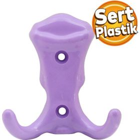 Badem10 Martı Duvar Vestiyer Lila Renk Plastik Portmanto Dolap Elbise Askılığı