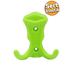Badem10 Martı Duvar Vestiyer Yeşil Plastik Portmanto Dolap Elbise Askılığı