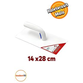 Badem10 Master Plastik Saplı Kaleterasit Mala Sıva İnşaat Duvar Harç Alçı Yalıtım 140x280 mm Sıva Malası