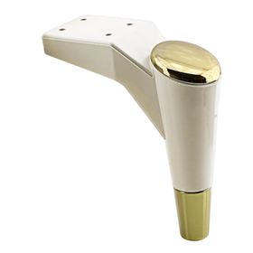 Badem10 Maya Lüks 18 cm Krem Gold Baza Mobilya Kanepe Sehpa TV Ünitesi Koltuk Ayağı
