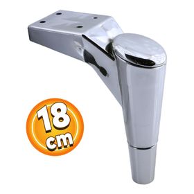 Badem10 Maya Lüks 18 cm Krom Baza Mobilya Kanepe Sehpa TV Ünitesi Koltuk Ayağı
