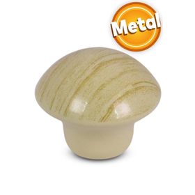 Badem10 Metal Çam Mantar Düğme Çekmece Dolap Kapak Kulbu