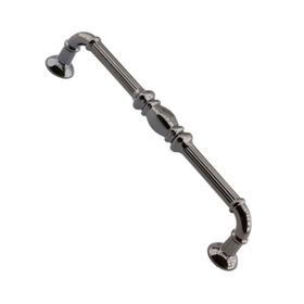 Badem10 Metax Buket Mobilya Mutfak Dolabı Çekmece Dolap Kapak Füme 128 mm Metal Kulp