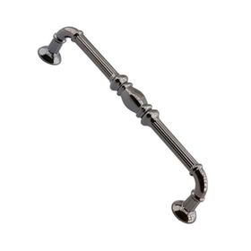 Badem10 Metax Buket Mobilya Mutfak Dolabı Çekmece Dolap Kapak Füme 128 mm Metal Kulp