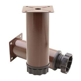 Badem10 Mobilya Kanepe Baza Koltuk Destek Ayağı Ayarlanabilir 10 cm Kahverengi Metal Ayak