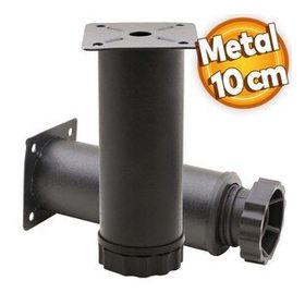Badem10 Mobilya Kanepe Baza Koltuk Destek Ayağı Ayarlanabilir 10 cm Siyah Metal Ayak