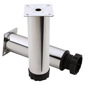 Badem10 Mobilya Kanepe Baza Koltuk Destek Ayağı Ayarlanabilir 15 cm 5 Adet Krom Metal Ayak