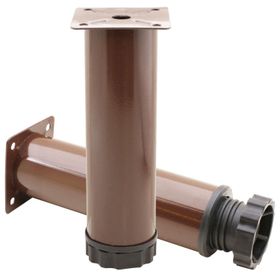 Badem10 Mobilya Kanepe Baza Koltuk Destek Ayağı Ayarlanabilir 15 cm Kahverengi Metal Ayak