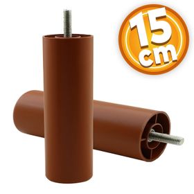 Badem10 Mobilya Kanepe Baza Koltuk Destek Ayağı Ayarlanabilir 15 cm Kahverengi Metal Ayak