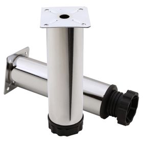 Badem10 Mobilya Kanepe Baza Koltuk Destek Ayağı Ayarlanabilir 15 cm Krom Metal Ayak