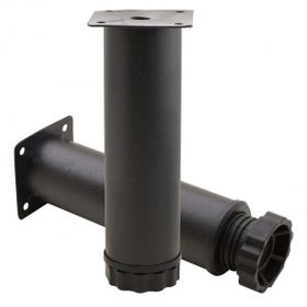 Badem10 Mobilya Kanepe Baza Koltuk Destek Ayağı Ayarlanabilir 15 cm Siyah Metal Ayak