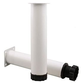 Badem10 Mobilya Kanepe Baza Koltuk Destek Ayağı Ayarlanabilir 20 cm Beyaz Metal Ayak
