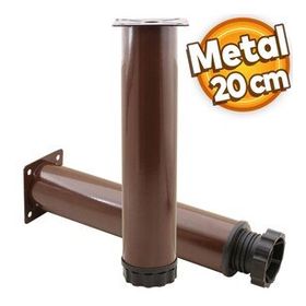 Badem10 Mobilya Kanepe Baza Koltuk Destek Ayağı Ayarlanabilir 20 cm Kahverengi Metal Ayak
