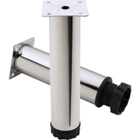 Badem10 Mobilya Kanepe Baza Koltuk Destek Ayağı Ayarlanabilir 20 cm Krom Metal Ayak