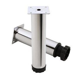Badem10 Mobilya Kanepe Baza Koltuk Destek Ayağı Ayarlanabilir 20 cm Krom Metal Ayak
