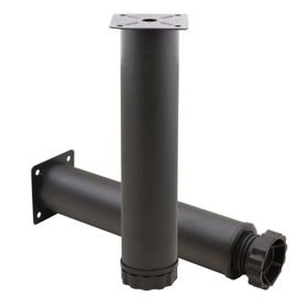 Badem10 Mobilya Kanepe Baza Koltuk Destek Ayağı Ayarlanabilir 20 cm Siyah Metal Ayak