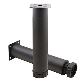 Badem10 Mobilya Kanepe Baza Koltuk Destek Ayağı Ayarlanabilir 20 cm Siyah Metal Ayak