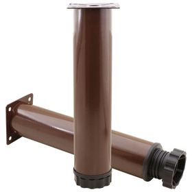 Badem10 Mobilya Kanepe Baza Koltuk Destek Ayağı Ayarlanabilir 25 cm Kahverengi Metal Ayak