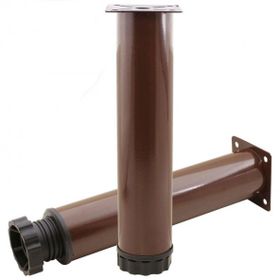 Badem10 Mobilya Kanepe Baza Koltuk Destek Ayağı Ayarlanabilir 25 cm Kahverengi Metal Ayak