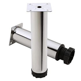 Badem10 Mobilya Kanepe Baza Koltuk Destek Ayağı Ayarlanabilir 25 cm Krom Metal Ayak