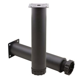 Badem10 Mobilya Kanepe Baza Koltuk Destek Ayağı Ayarlanabilir 25 cm Siyah Metal Ayak