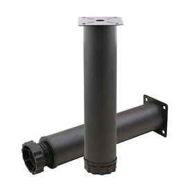 Badem10 Mobilya Kanepe Baza Koltuk Destek Ayağı Ayarlanabilir 25 cm Siyah Metal Ayak