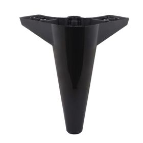 Badem10 Mobilya Kanepe Baza Koltuk Orta Destek Ayağı Ayarlanabilir 15 cm Siyah Metal Ayak