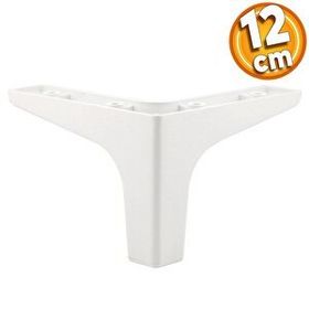 Badem10 Mobilya Kanepe Koltuk Sehpa Ünite Puf 12 cm Beyaz Baza Ayak