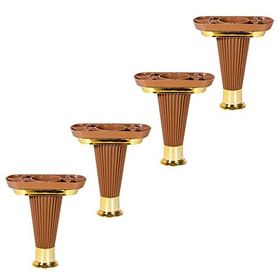 Badem10 Mobilya Kanepe Koltuk Ünite 15 cm Kahve Gold Baza Ayak