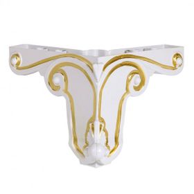 Badem10 Mobilya Kanepe Masa Puf Sehpa 12 cm Beyaz Gold Baza Ayağı