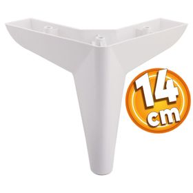 Badem10 Mobilya Kanepe Sehpa Puf 14 cm Beyaz Koltuk Ayağı