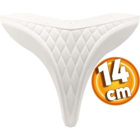 Badem10 Mobilya Kanepe Sehpa Puf 14 cm Beyaz Koltuk Ayağı