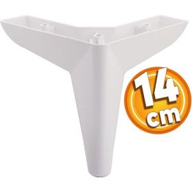 Badem10 Mobilya Kanepe Sehpa Puf 14 cm Beyaz Koltuk Ayağı