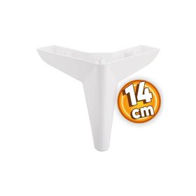 Badem10 Mobilya Kanepe Sehpa Puf 14 cm Beyaz Koltuk Ayağı