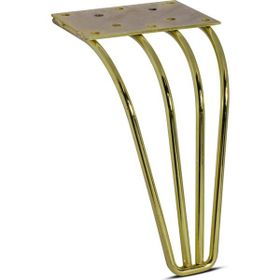 Badem10 Mobilya Koltuk Kanepe Ünite Ayağı 18 cm Altın Metal Baza Ayak