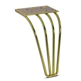 Badem10 Mobilya Koltuk Kanepe Ünite Ayağı 18 cm Altın Metal Baza Ayak